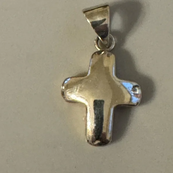 Silpada silver puffy cross - Picture 5 of 11